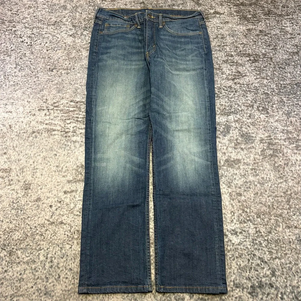 Levi's 514 Jeans Mens 34x30 Blue Straight Fit Cotton Denim